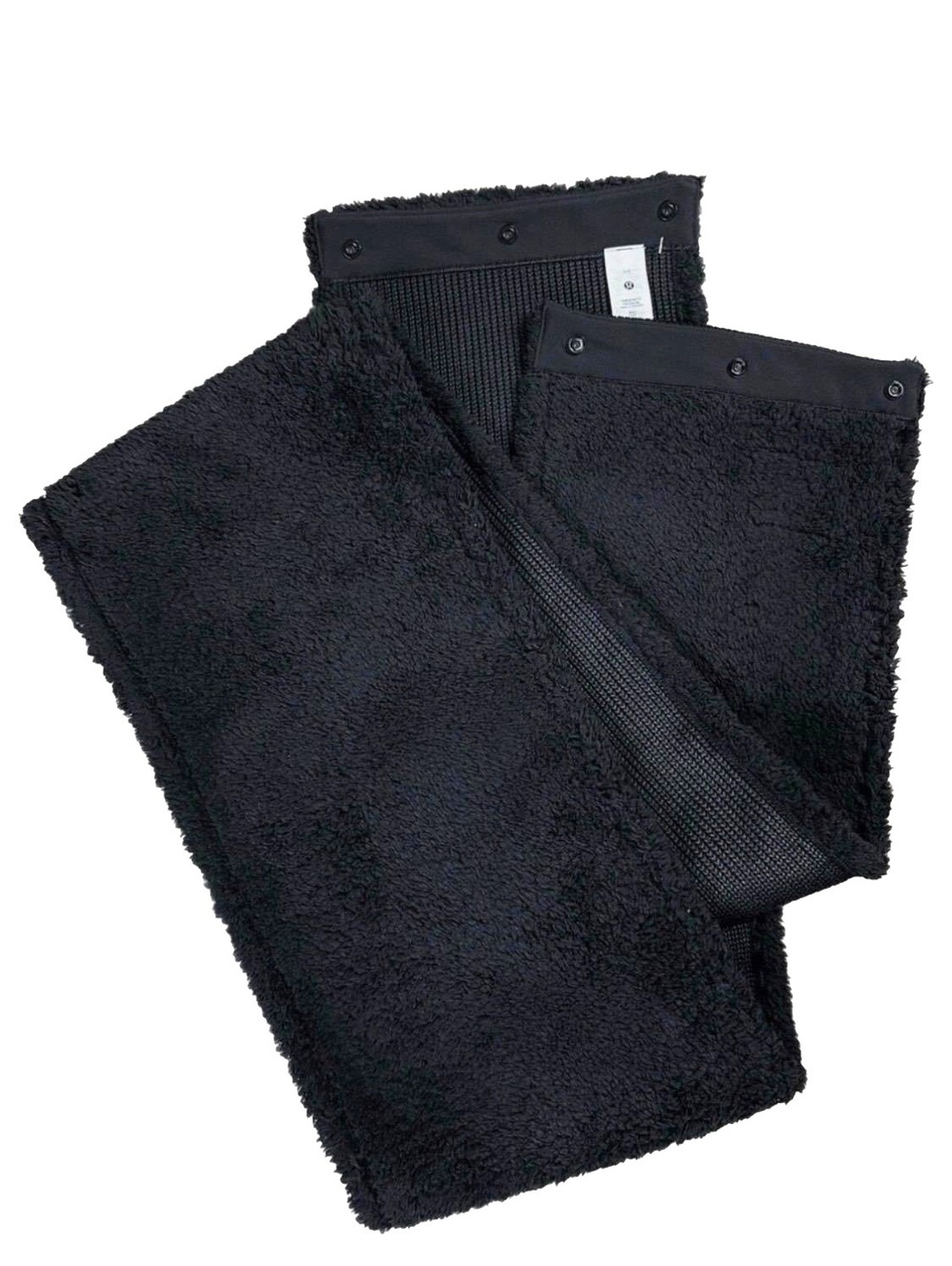 Lululemon Customizable Snap Scarf Skinny Fleece One Size Black